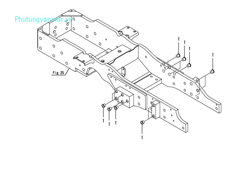 Chụp (giá đỡ trục trước) 